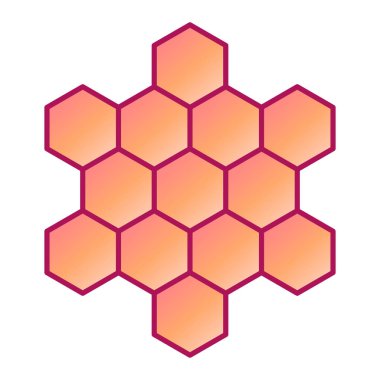 bal peteği ikonu vektör illüstrasyonu