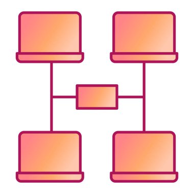 ağ paylaşım simgesi çizimi