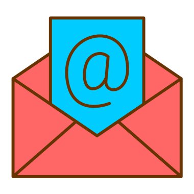 E- posta simgesi vektör illüstrasyonu