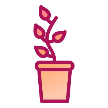 bitki simgesi vektör illüstrasyonu