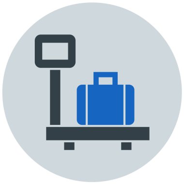 bagaj. Web simgesi basit illüstrasyon