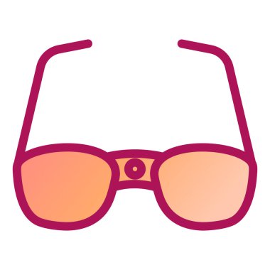 güneş gözlüğü ikonu vektör illüstrasyonu