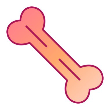 Kemik simgesinin vektör illüstrasyonu