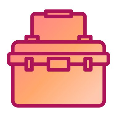 Çanta. Web simgesi basit tasarım