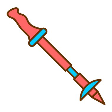 Kayak direği vektör illüstrasyonu