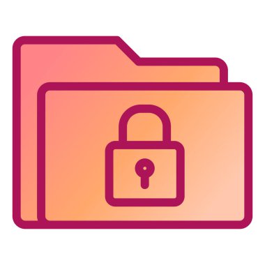 Kilit. Web simgesi basit illüstrasyon