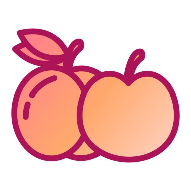 meyve Web simgesi vektör illüstrasyonu 