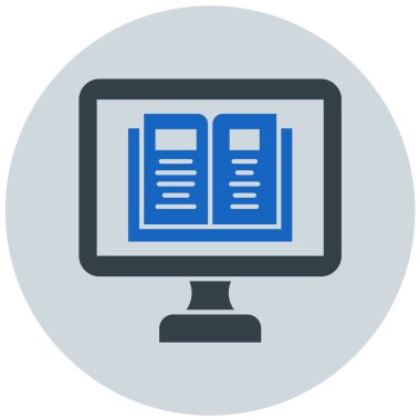 Kitap. Web simgesi basit illüstrasyon