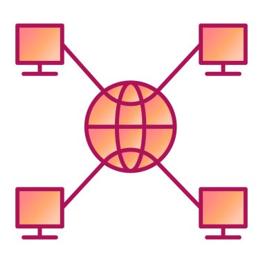 ağ paylaşım simgesi çizimi