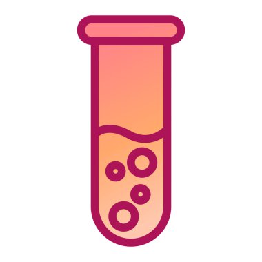 Kan vektörü illüstrasyon dizaynlı test tüpü