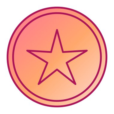 Moda biçimi izole edilmiş arkaplan yıldız simgesi