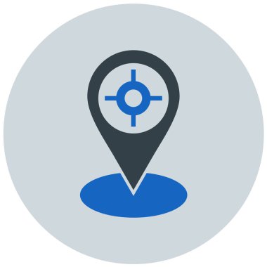 konum. Web simgesi basit illüstrasyon