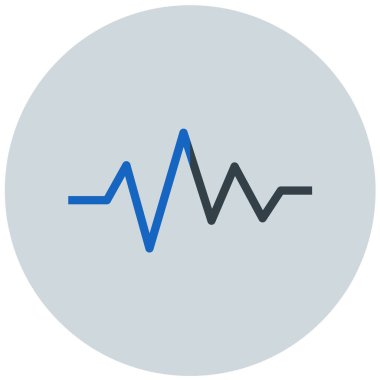 Nabız. Web simgesi basit illüstrasyon