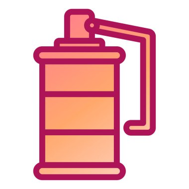 Su şişesi ikon vektörü. Taslak kahve fincanı tabelası. izole edilmiş sınır sembolü çizimi