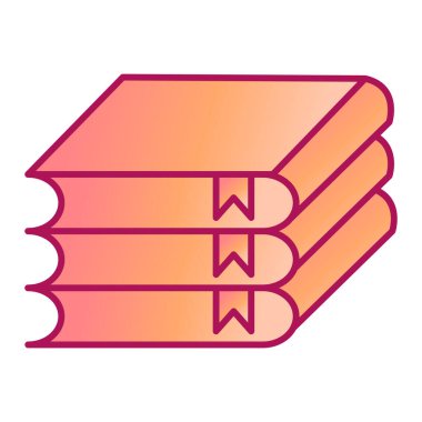 Kitaplı kitap ve yer imi vektör çizimi tasarımı