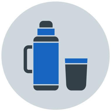 Su şişesi. Basit resimleme