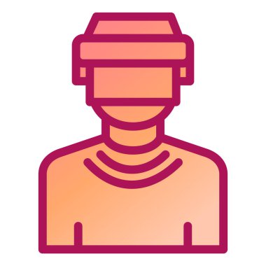 Adamım. Web simgesi basit illüstrasyon