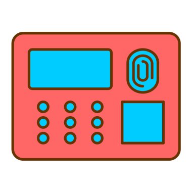 Hesap makinesi. Web simgesi basit illüstrasyon