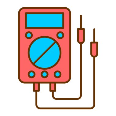 Yük çizgisi biçim simgesi tasarımı ile çoklu metre, renkli vektör illüstrasyonu