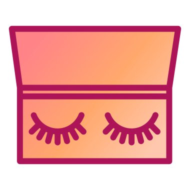 kirpik vektör illüstrasyon simgesi