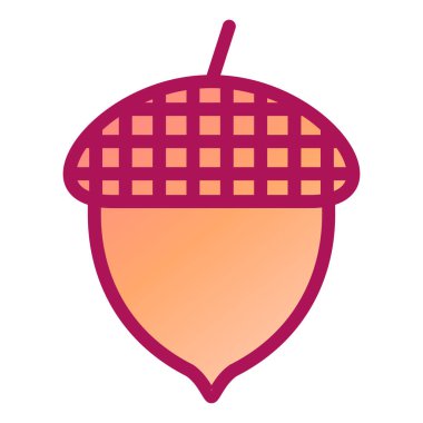 Palamut. Web simgesi basit illüstrasyon