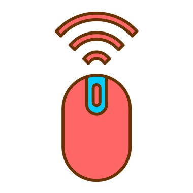 kablosuz fare simgesi vektör çizimi