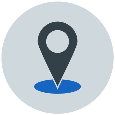 konum. Web simgesi basit illüstrasyon