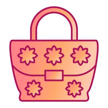 çanta modern simge vektör illüstrasyonu 