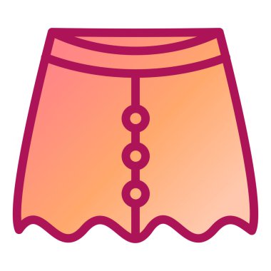 etek modern simge vektör illüstrasyonu 