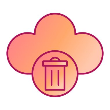 Geri dönüşüm sembolü vektör illüstrasyon tasarımlı bulut deposu