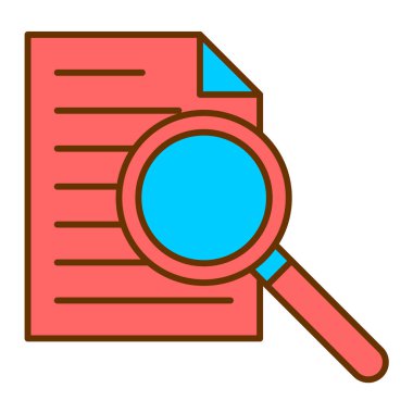 Büyüteçle büyüteç ve arama vektörü illüstrasyon tasarımı