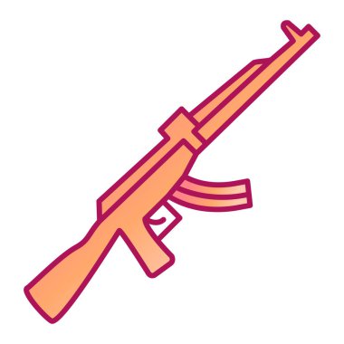 silah modern simge vektör illüstrasyonu 