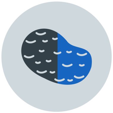 Ay. Web simgesi basit illüstrasyon