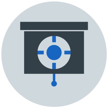 Hedef. Web simgesi basit illüstrasyon