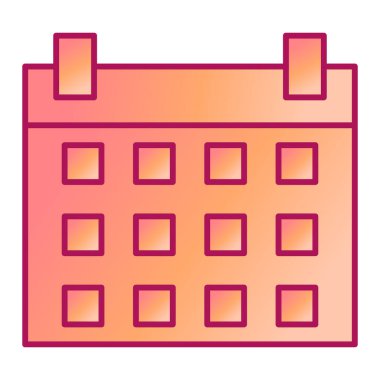 Takvim simgesi vektör illüstrasyonu