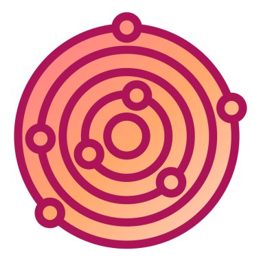 atom simgesi, vektör, illüstrasyon