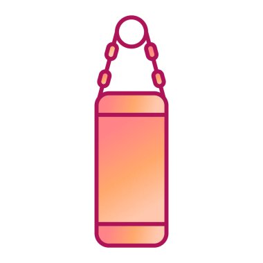 punç torba simgesi, vektör illüstrasyonu basit tasarım