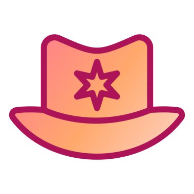 Şapka. Web simgesi basit illüstrasyon