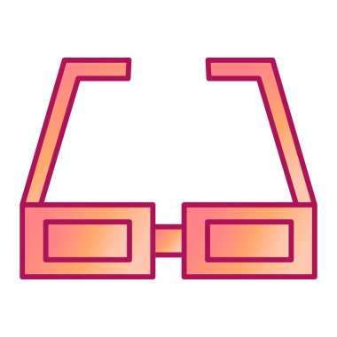 gözlük ikonu vektör illüstrasyonu