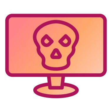 Virüs web simgesi. Basit resimleme