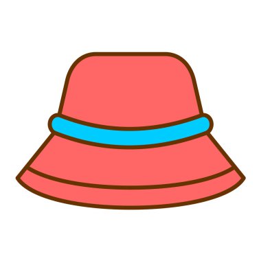 Şapka simgesi vektör illüstrasyonu