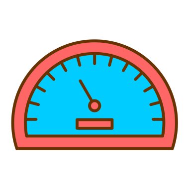 speedometr modern simge vektör çizimi