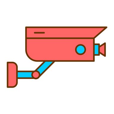 ccTV kamera simgesi vektör illüstrasyon tasarımı