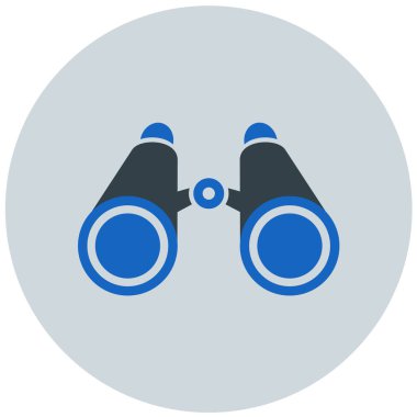 Dürbün. Web simgesi basit tasarım