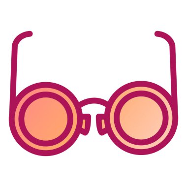 gözlük simgesi, vektör illüstrasyonu