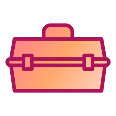 Alet çantası. Web simgesi basit tasarım