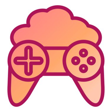 Oyun kolu. Web simgesi basit illüstrasyon