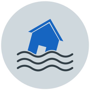 Bir ev simgesinin vektör illüstrasyonu