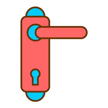 anahtar vektör düz renk simgesi