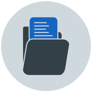 Belge. Web simgesi basit illüstrasyon